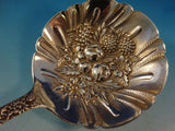 Repousse by Kirk Sterling Silver Berry Spoon with Fruit Round 925/1000 8 7/8"