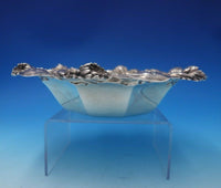 Whiting Sterling Silver Bowl with Water Lily Pad Design #5874 8 3/4" Dia (#4948)