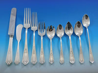 Queen Louise by Watson Sterling Silver Flatware Set 102 Pieces Dinner Regular