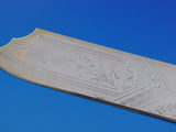 Dominick and Haff Sterling Silver Ice Cream Slice Engraved Stork / Bird BC 12"