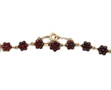 Genuine Natural Bohemian Garnet Necklace w/ Eleven Drops and Four Swags (#J5576)