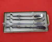 Cluny by Christofle Silverplate Lobster Pick Set 4pc in Original Box Heirloom