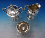 Rose Point by Wallace Sterling Silver Tea Set 5pc #4615-9 (#6476)