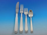 Ripple by Hans Hansen Danish Sterling Silver Flatware Set Service 66 pcs Dinner