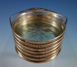 Webster Sterling Silver Coaster Set of 6 with Cut Crystal  in Caddy  (#2375)