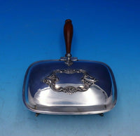 Grande Baroque by Wallace Silverplate Bed Warmer with Wood Handle Rare (#4718)