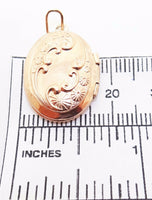 12K Rose Gold Filled Oval Locket (#J3152)