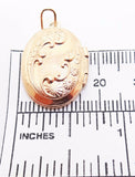12K Rose Gold Filled Oval Locket (#J3152)