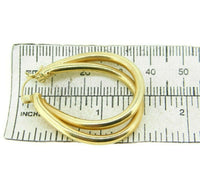 14k Yellow Gold Double Hoop Earrings (#J4713)