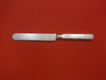 Knickerbocker Etched by Gorham Sterling Dinner Knife Blunt w/Flowers Heavy Wide