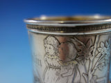 Whiting Sterling Silver Baby Child's Cup Mug Brite-cut Acid Etched Children 1883