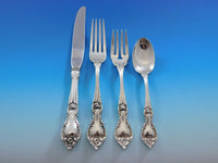 Alexandra by Lunt Sterling Silver Flatware Set for 6 Service 24 pieces