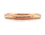 14k Rose Gold Round Hollow Wedding Band Ring Jewelry Size 8.5 (#J5882)