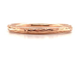 14k Rose Gold Round Hollow Wedding Band Ring Jewelry Size 8.5 (#J5882)