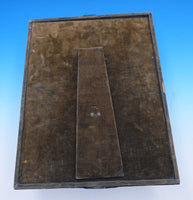 Sterling Silver Picture Frame Deco Style Olive Backing 13" x 10" #0129 (#7590)