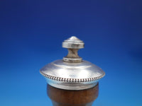 Sterling Silver Pepper Mill with Wood Unknown Maker Marked #52 4" x 2" (#6638)