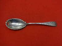 23 by Frank Smith Sterling Silver Berry Spoon Acid Etched Flowers & Raspberries