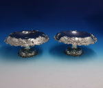 Dominick and Haff Sterling Silver Compote Pair Raised Hand Chased c.1903 (#4800)