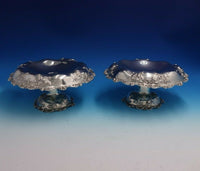 Dominick and Haff Sterling Silver Compote Pair Raised Hand Chased c.1903 (#4800)