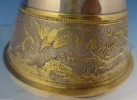 Japanese by Gorham Sterling Silver Centerpiece Bowl Pedestal with Birds (#0444)