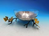 Butterfly Ginkgo by Michael Aram Stainless Steel & Glass Nut Dish w/ Spoon - New