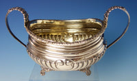 Thomas Bowen English Sterling Silver Coffee Set 4pc with Floral Border (#2726)