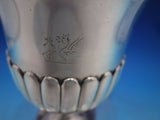 English Sterling Silver Water Goblet Square Base GW Worn Marks London (#6670)