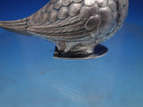 Portuguese Sterling Silver Spice Box Model of Bird with Hinged Base (#6654)
