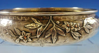 Mixed Metals by Whiting Sterling Silver Aesthetic Bowl Copper Flowers #916 #1096
