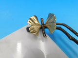 Butterfly Ginkgo by Michael Aram Marble and Brass Cheese Board with Knife - New