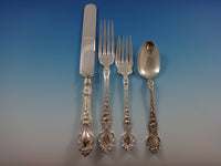 Violet by Wallace Sterling Silver Flatware Set For 12 Service 88 Pieces