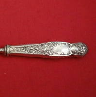 Heraldic by Whiting Sterling Silver Button Hook Hollow Handle 9" Antique