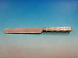 Lap Over Edge Acid Etched by Tiffany Sterling Silver Dinner Knife w/ Grouse