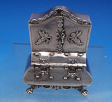 Dutch .833 Silver Doll House Buffet with Cupids 3 1/4" x 2" c. 1910 (#7497)