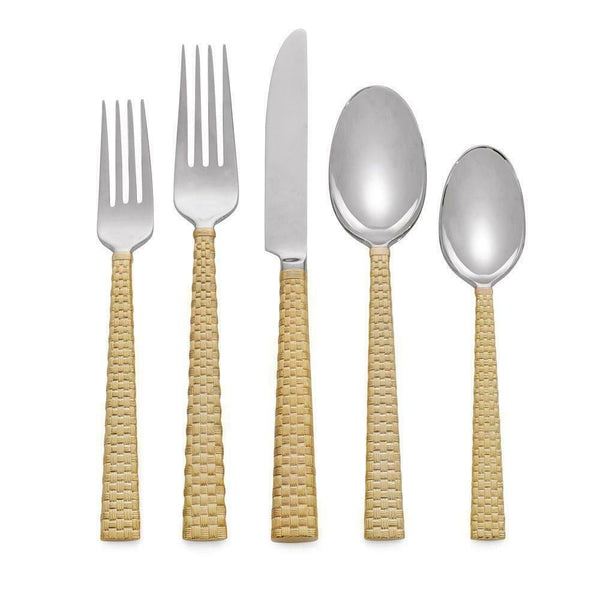 Palm Gold by Michael Aram Stainless Steel Flatware Set for 8 Service 40 pc - New