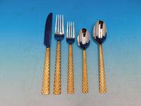 Palm Gold by Michael Aram Stainless Steel Flatware Set for 12 Service 60 pc  New