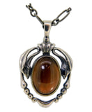 Georg Jensen Sterling 2014 Smoky Quartz Pendant (#J3907)