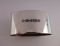 English Sterling by William Turner Sterling Silver Oval Napkin Ring 1.2oz.