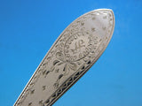 Colonial A Engraved by Whiting Sterling Silver Flatware Set Service 51 pc S mono