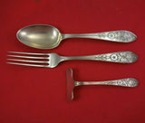 Faneuil Acid Etched by Tiffany and Co Sterling Silver Child's Set 3pc Antique