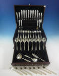 Southern Rose by Manchester Sterling Silver Flatware 8 Set 67 Pieces Repousse