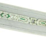 Art Deco Platinum 7.6ct Diamond Bracelet (#J4605)