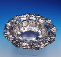 Tiffany and Co Sterling Silver Fruit Bowl w/ Petunia Leaf Pierced Design (#3173)