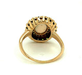 10k Yellow Gold Large Victorian Opal Ring with Seed Pearls (#J4790)