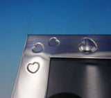 Tiffany and Co Sterling Silver Picture Frame with Hearts 5" x 3 1/2" (#5292)