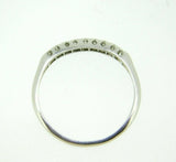 Antique Platinum Genuine Natural Diamond Anniversary Ring Band (#J4496)