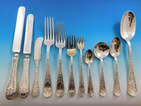 Sheraton by Mount Vernon Sterling Silver Flatware Set Fitted Chest 243 Pc R Mono