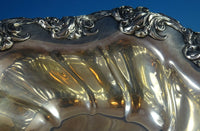Mauser Sterling Silver Centerpiece Bowl Art Nouveau Iris Motif (#1323)