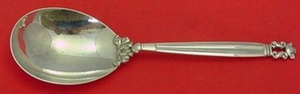 Acorn by Georg Jensen Sterling Silver Serving Spoon Large Hammered 9 1/2"