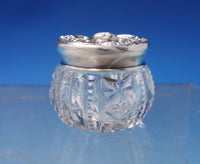 Rose by Unknown Sterling Silver Cut Crystal Jelly Jar Small 1 3/4" (#7265)